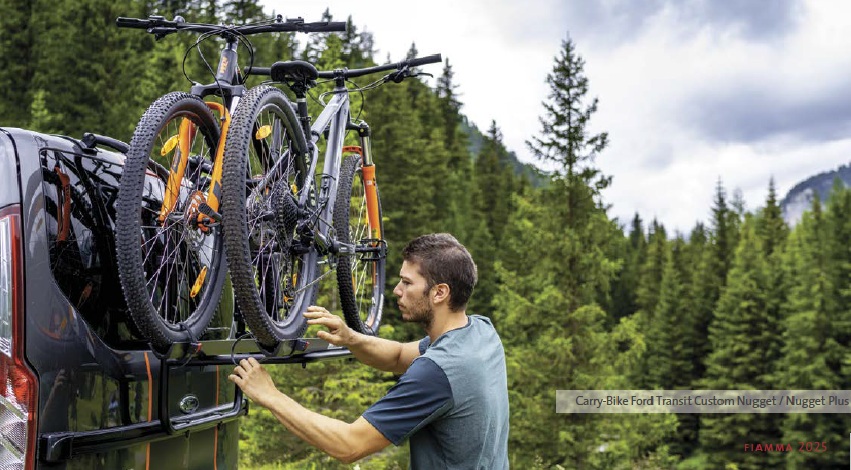 Carry-Bike Ford Transit Custom Nugget / Plus tussen 2012 en 2024 Carry-Bike Ford Transit Custom Nugget / Plus tussen 2012 en 2024