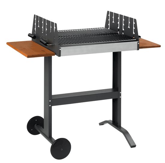 Martinsen 5000 brede houtskoolbarbecue met 2 zijtafels Martinsen 5000 brede houtskoolbarbecue met 2 zijtafels