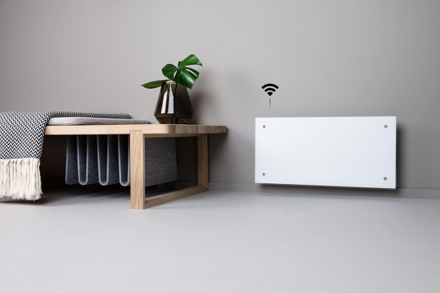 Adax Clea Wifi verwarmingspaneel hoog - wit Adax Clea Wifi verwarmingspaneel hoog - wit